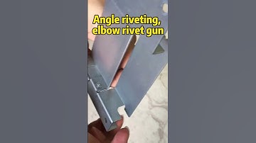 Angle riveting, elbow rivet gun