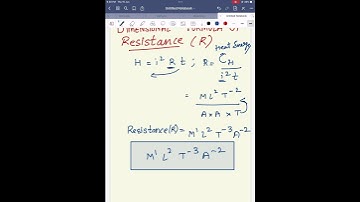 Trick for Dimensional Formula of Resistance (R) #dimensional #dimensionalformula #neet #kota