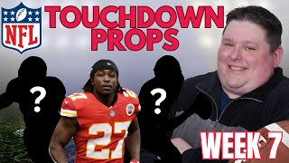 NFL Week 7 TOUCHDOWN PROPS! | Best NFL Player Props Today