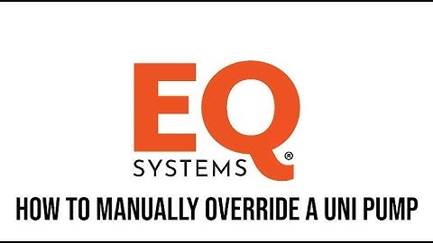 EQ Systems: How to Manually Retract Your Jacks  using a Uni Pump