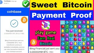 Sweet Bitcoin payment proof || How to earn Bitcoin by playing games screenshot 4