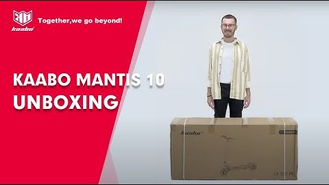 Kaabo Mantis 10 Unboxing and Assembly Instructions | Kaabo Official