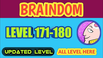 Braindom level 171-180 | UPDATED GAME | LOOKUP GAMING