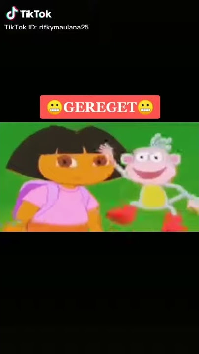 Lagi nonton dora bikin greget