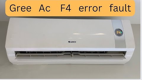 How to gree ac F4 error problem// F4 error in gree ac // F4 error in gree inverter ac #f4error