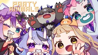 【Party Animals】にのにちゃんコラボ！ え？拳で語るパーティー？【にじさんじ/桜凛月】