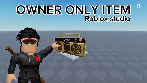 How to make an OWNER ONLY ITEM in ROBLOX STUDIO (2024)