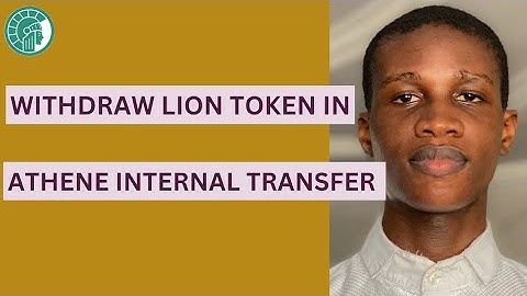 Withdraw LION Token In Athene Internal Transfer | Internal Transfer Within The Athene Network App