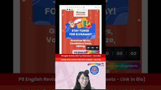TikTok Live (28 April 2026) P5 English: Grammar MCQs, Vocabulary Cloze, Editing