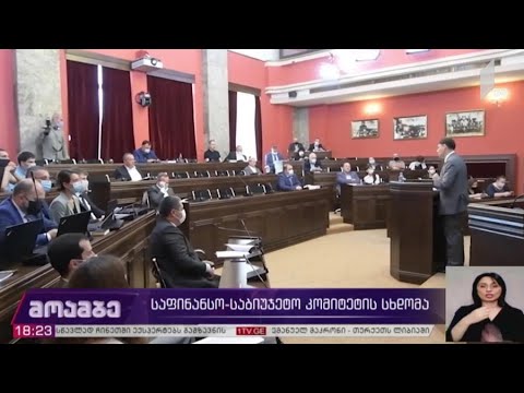 საფინანსო-საბიუჯეტო კომიტეტის სხდომა