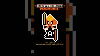 Pixel Art Sneak Peek: Hobby Monster Pixel Art | Octobit 2025 Day 24 Preview