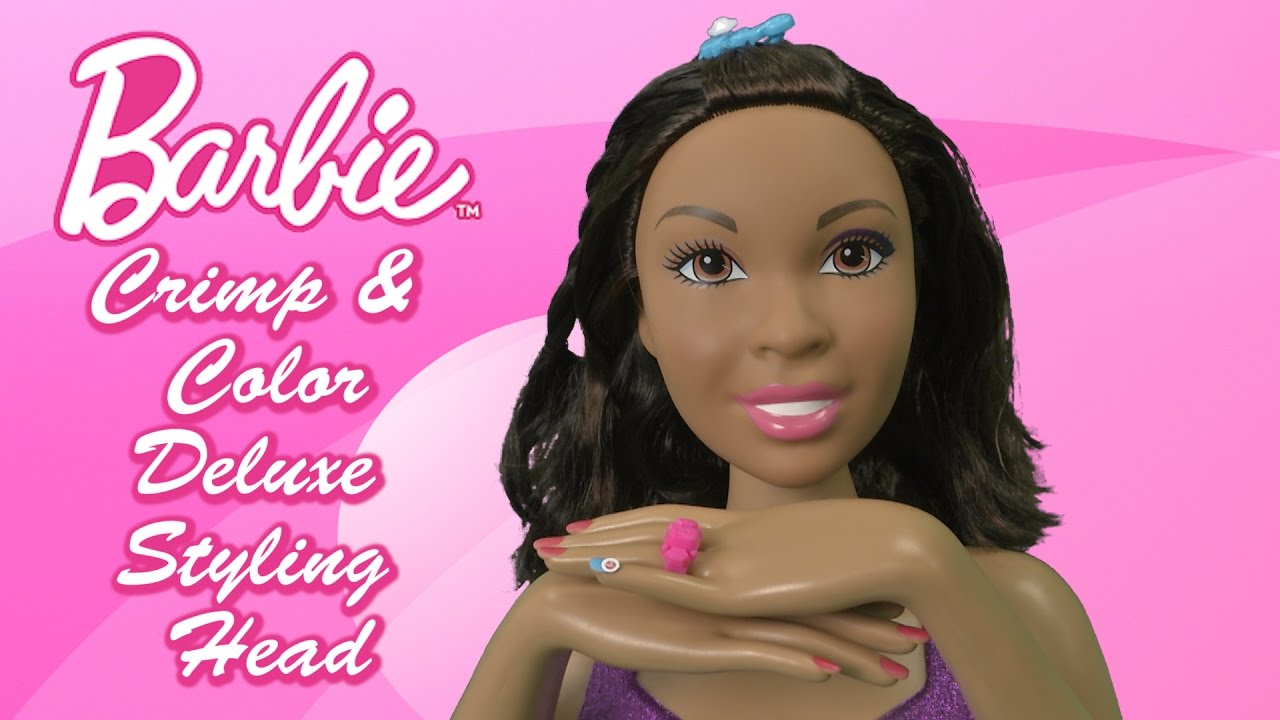 barbie deluxe styling head african american