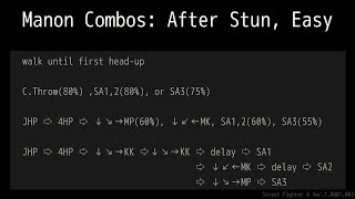 Street Fighter 6 COMBO: MANON: After Stun. Command Throw and Starter of Jump H-Strike