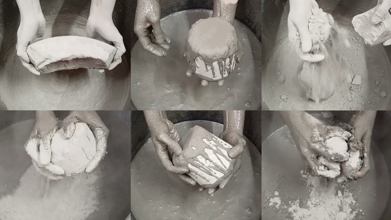 Soft Smokey💨🌪️Ashes Chalk 💦+Dry Crumbling ASMR