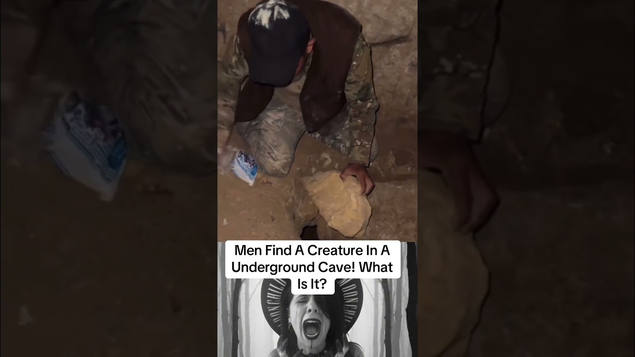 Men Find A Creature In A Underground Cave! What Is It? 