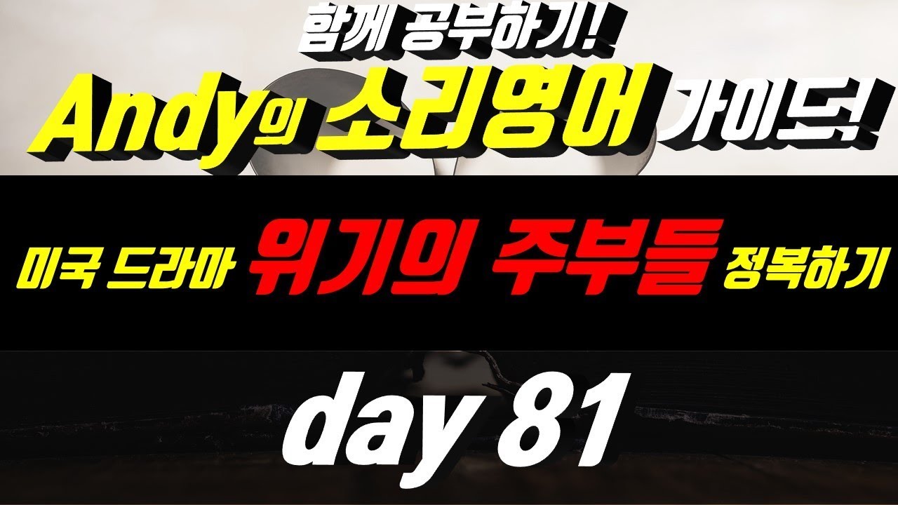 어학연수 준비 [영어듣기]귀뚫기 Day81-2 경험자의★소리★가이드 함께공부하기프로젝트!! 소리영어 마스터 English Enlgish listening