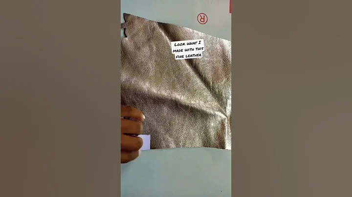 Look what I made with this fine leather🤩✂️#accessories #diy#leather