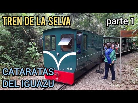 TREN TURISTICO DE LA SELVA PARQUE IGUAZÚ CATARATAS DEL IGUAZÚ ARGENTINA MARAVILLAS DEL MUNDO PARTE 1