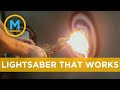 YouTuber @the Hacksmith shows off his real-life lightsaber and our host is in awe | Your Morning