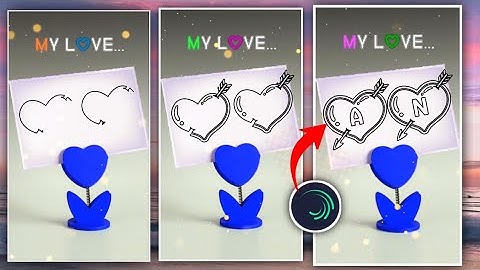 Most Trending TikTok Heart Arrow Name Art Status Editing | Alight Motion Editing Status| Aqib Edit