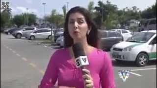 Repórter da Globo sendo assaltada ao vivo