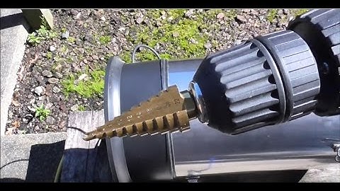 Step Bit - How to Drill Various Size Holes - Demo on my Stainless Steel Brew Boiler