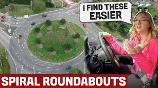 How to Follow MultiLane Spiral Roundabout Markings
