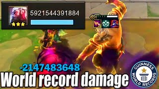 World record damage 5921544391884. Udyr ⭐⭐⭐ do negativ damage -2147483648.  TFT SET 11 #tft #tft11