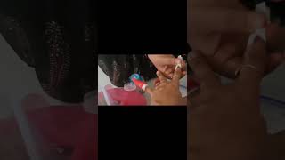 Part 1 || Salon like temporary nail extension removal at home #manicure #nailsalon #naileducation