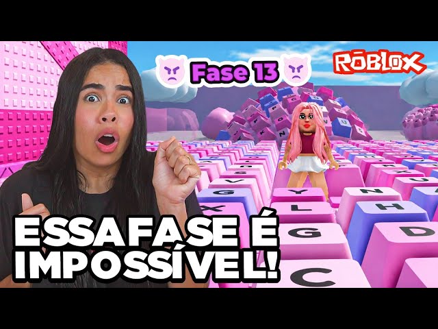COMPLETEI O ESTÁGIO IMPOSSÍVEL DO PARKOUR DE TECLADOS NO ROBLOX