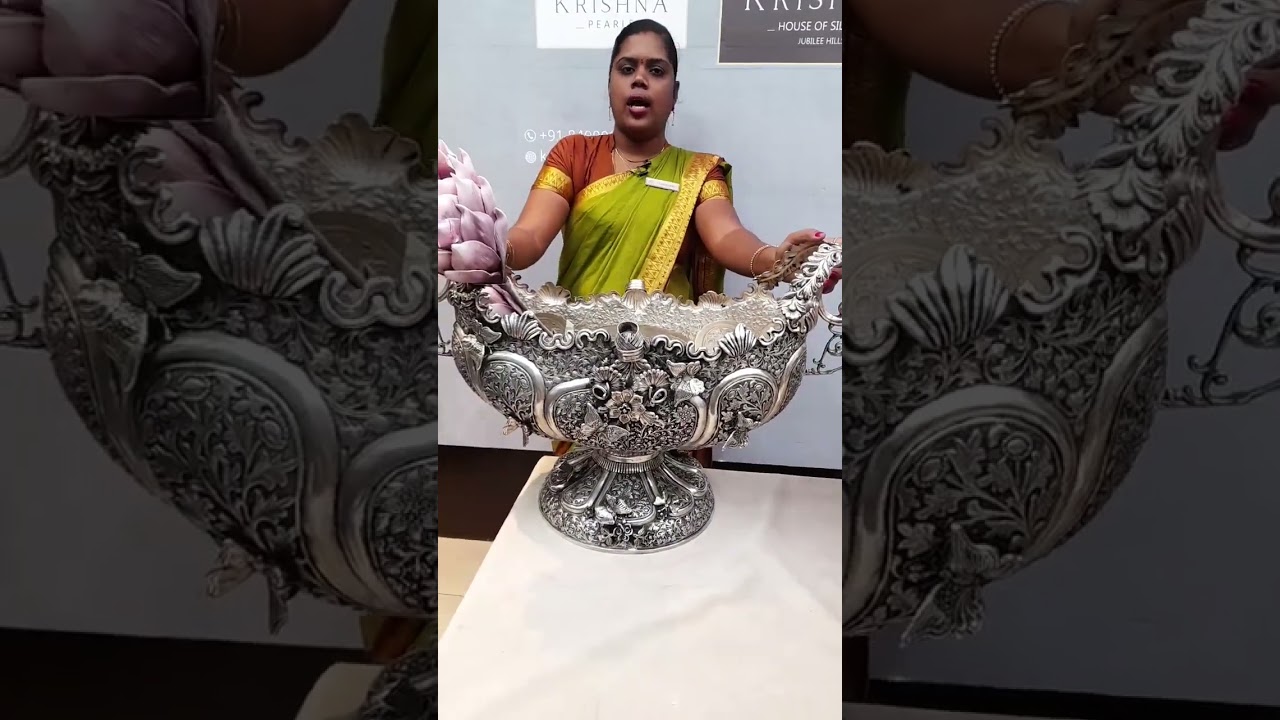 92 5 Pure Silver - Buy Silver Flower Vases online from Krishna house of silver