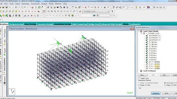 Modelling and Analysis of Block Type Machine (Pump) Foundation I STAAD Pro. Tutorial I  Part 3