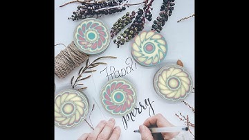 Kaleidoscope Pull Through Pattern Soap Making 花片皂