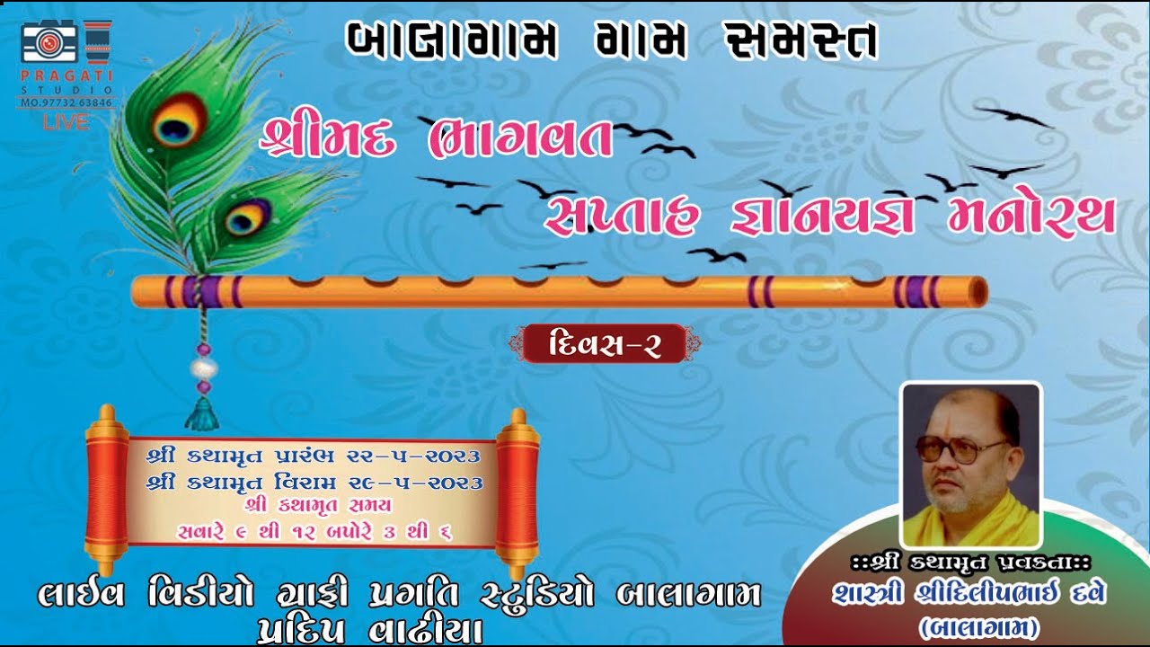 shrimad-bhagwat-saptah-balagam-live-day-2-youtube