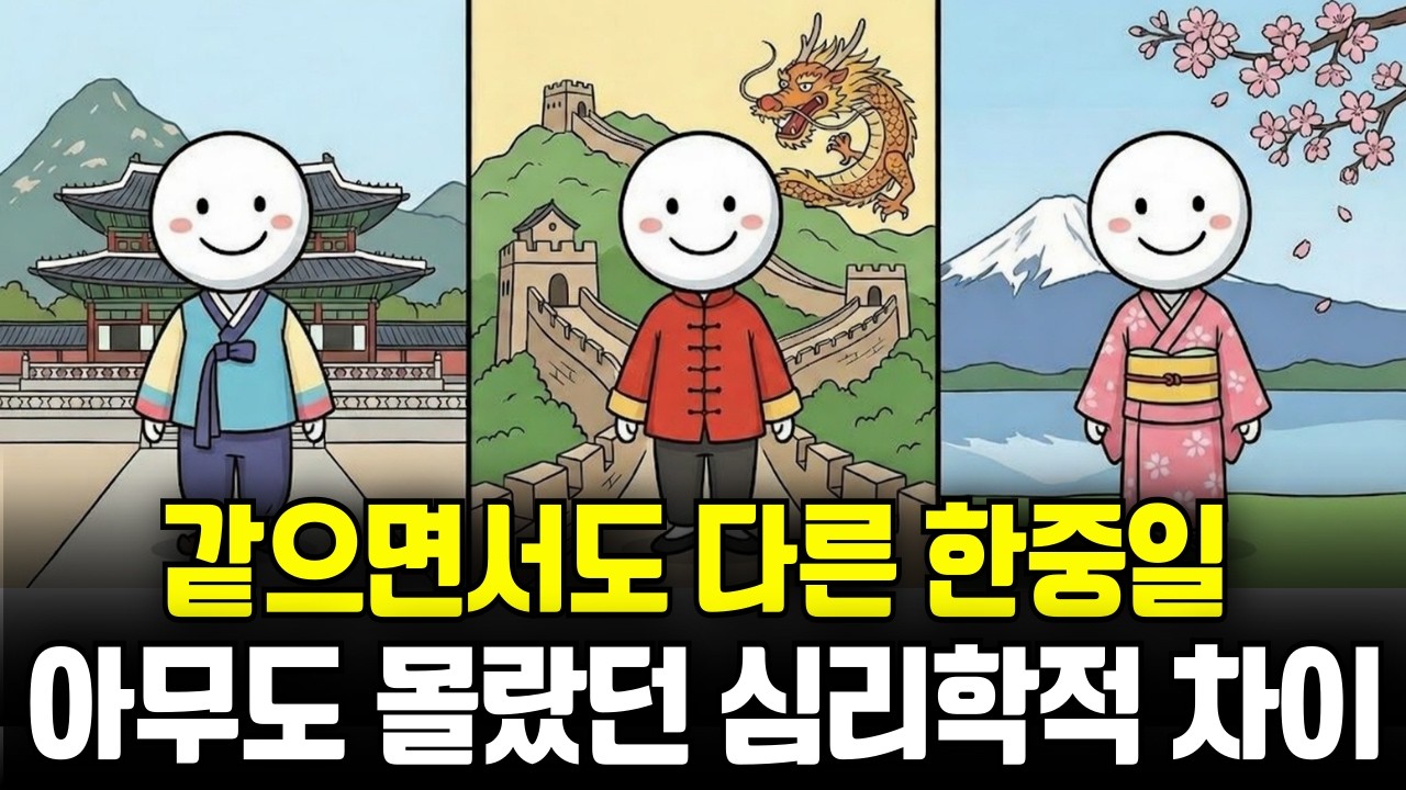 같으면서도 다른 한중일 3국, 아무도 몰랐던 그들의 심리학적 차이