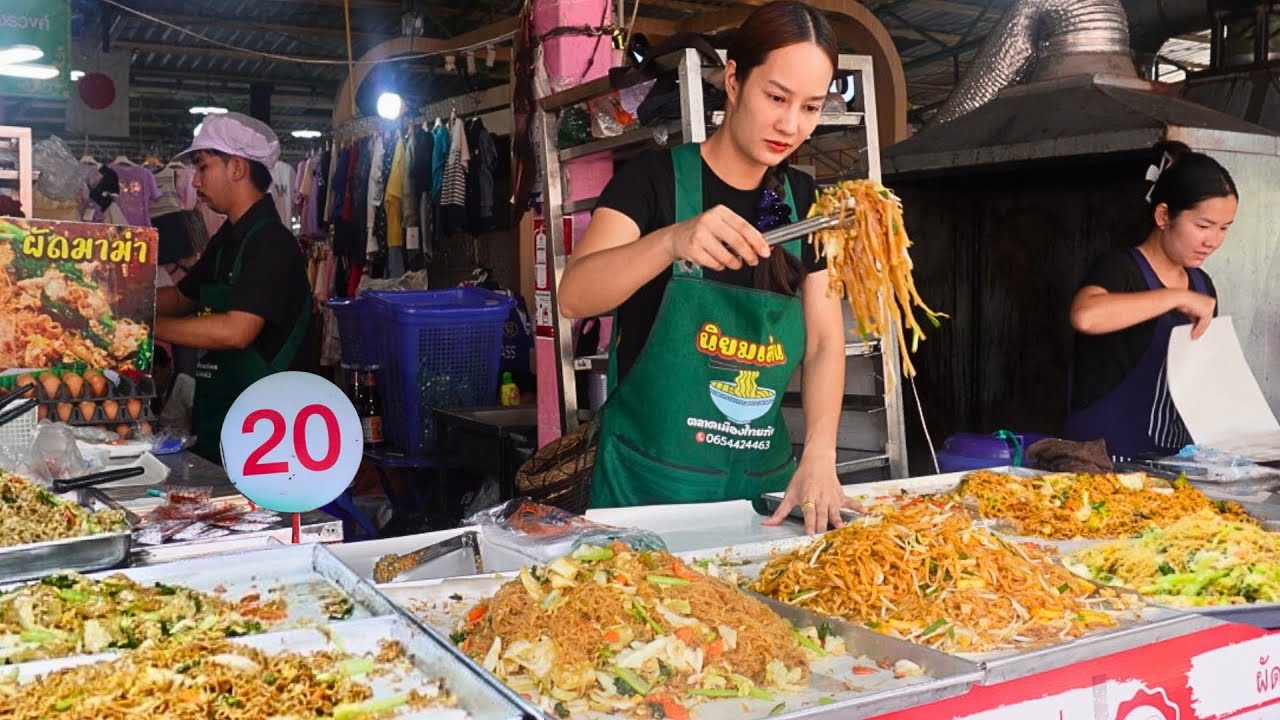 10 видов жареной лапши по 60 центов - 1000 человек обедают здесь каждый день
