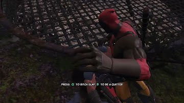 DEADPOOL SLAPPING WOLVERINE XDD..