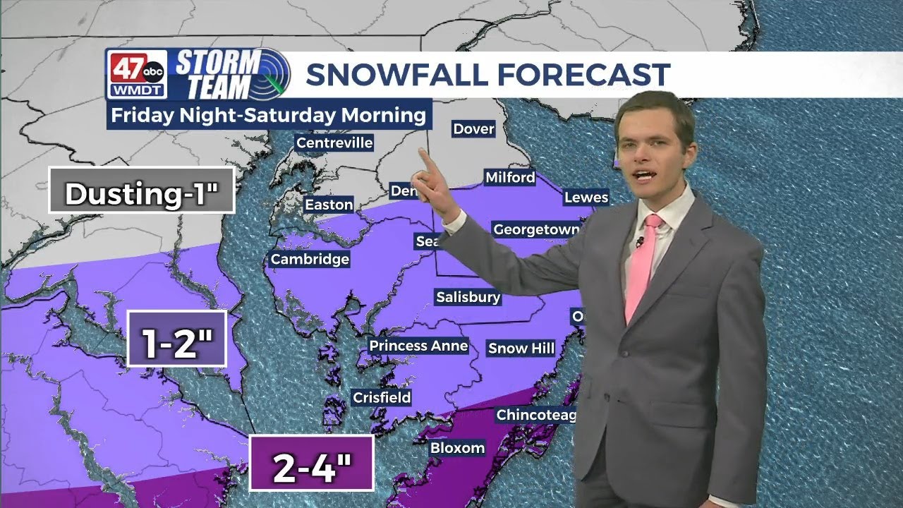 Snow arrives Friday night - Afternoon Forecast (01/09/24) - YouTube
