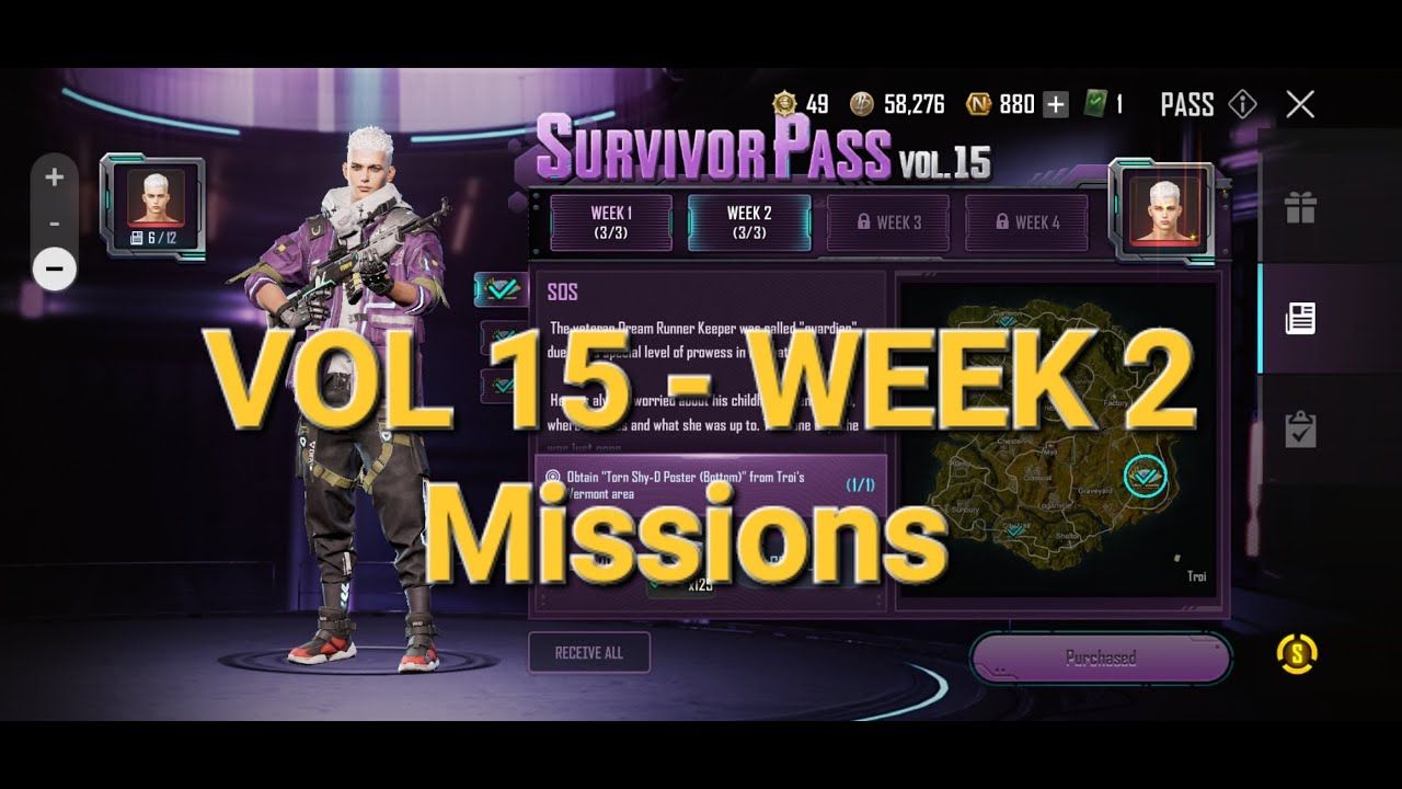 NEW STATE Mobile (VOL 15 - Week 2 Missions with Locations ( All 3 Missions)