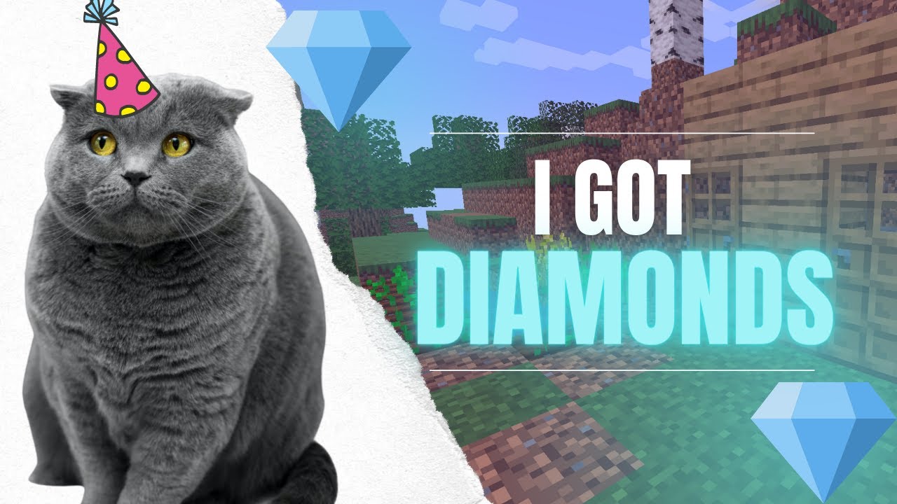 Minecraft lets play (p2) i got diamonds - YouTube