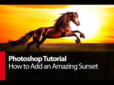 Photoshop Tutorial: How to Add an Amazing Sunset - PLP #  by Serge Ramelli