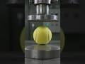 Hydraulic Press vs. Tennis Ball! 🎾💥 #hydraulicpress #experiment #shortsfeed #shorts #tennisballs