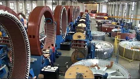 Inside Giant Electric Motor & Wind Turbine Factory. Other Production Process & CNC Machine Working