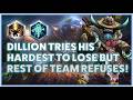 ETC Stage Dive - DILLION TRIES HIS HARDEST TO LOSE BUT REST OF TEAM REFUSES! - Grandmaster Storm Lea