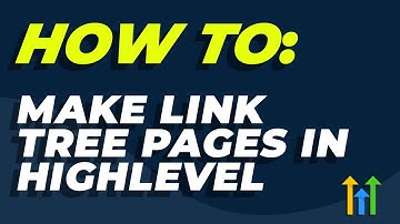 How To Build Link Tree Style Pages in HighLevel