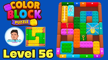 Color block puzzle 3d jam level 56 solution walkthrough 