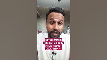uppsc MINES INSPECTOR final result declared 2022💥 बधाइयाँ