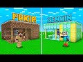 FAKİR KÖYLÜ EVİ VS ZENGİN KÖYLÜ EVİ! 😱 - Minecraft