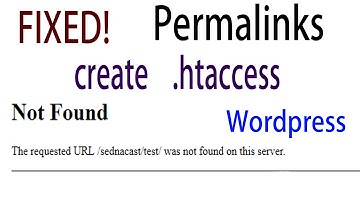 How to Fix The request URL was Not Found on this server - [Fix Permalinks]