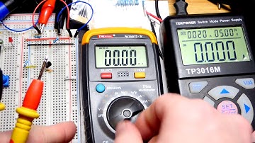 LM334 3 terminal adjustable constant current source set with 1 resistor electronics demonstration